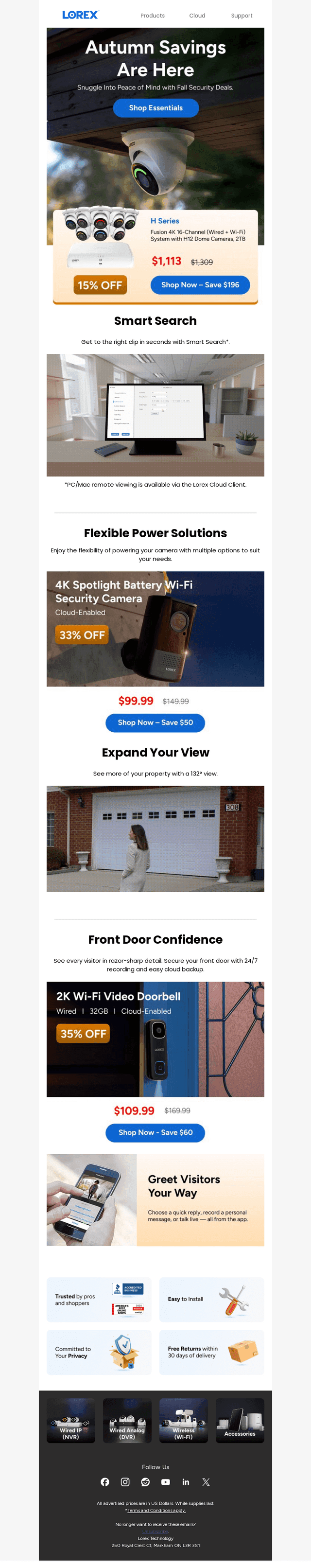 Cozy Up to These Fall Security Deals