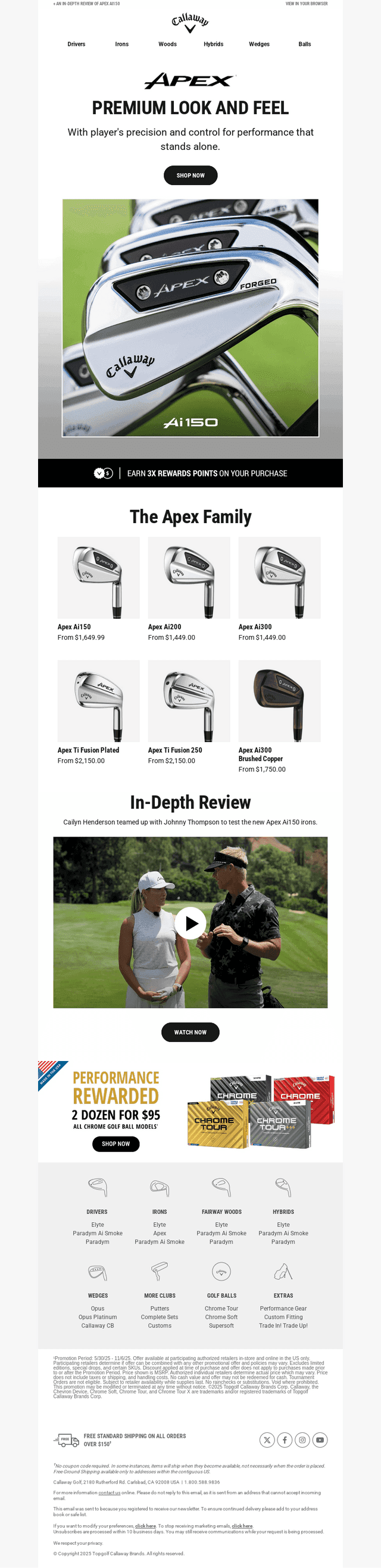 Shop Apex Irons | Performance That Stands Alone