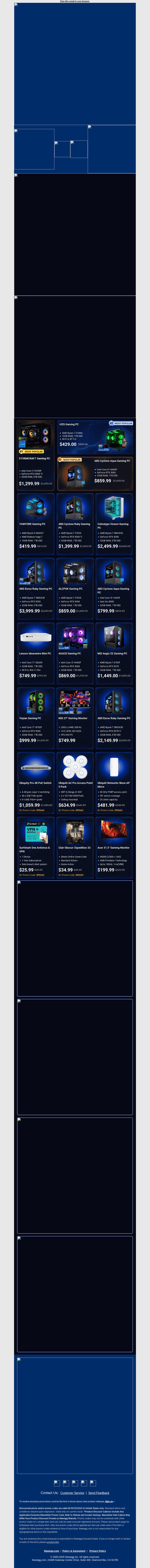 🖥️ Gaming PCs, Gaming Monitors, Wireless APs - Top Picks!