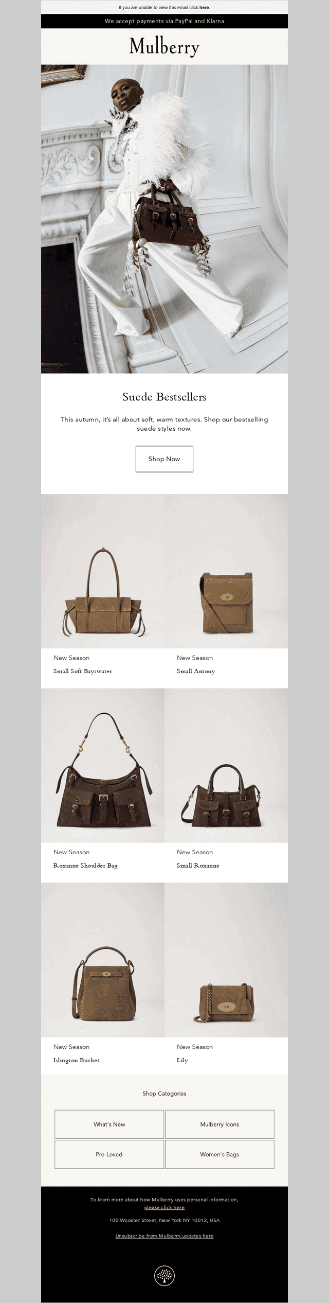 New in: suede sensations
