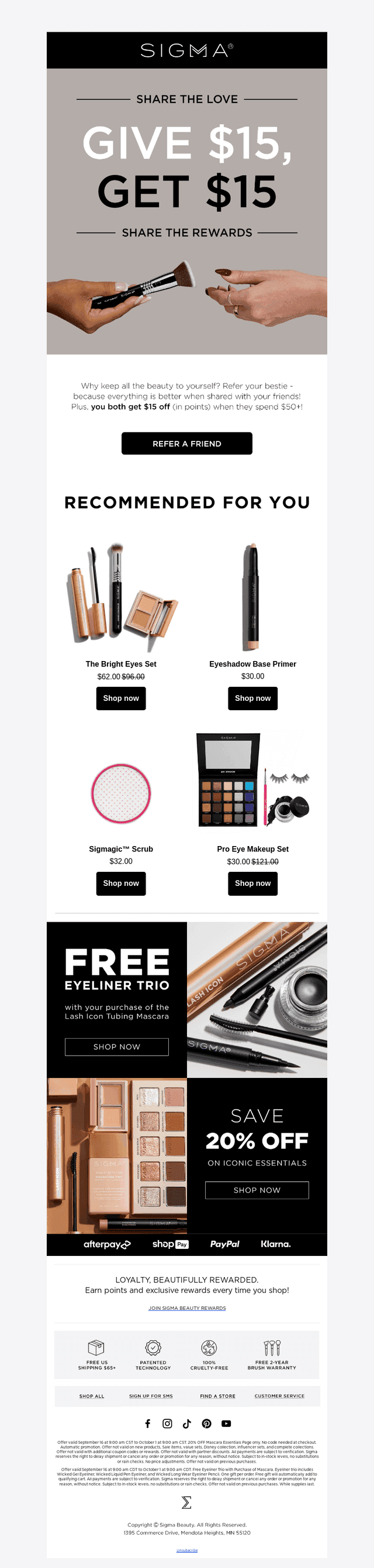 Get $15 for You + Your Bestie! 🤍