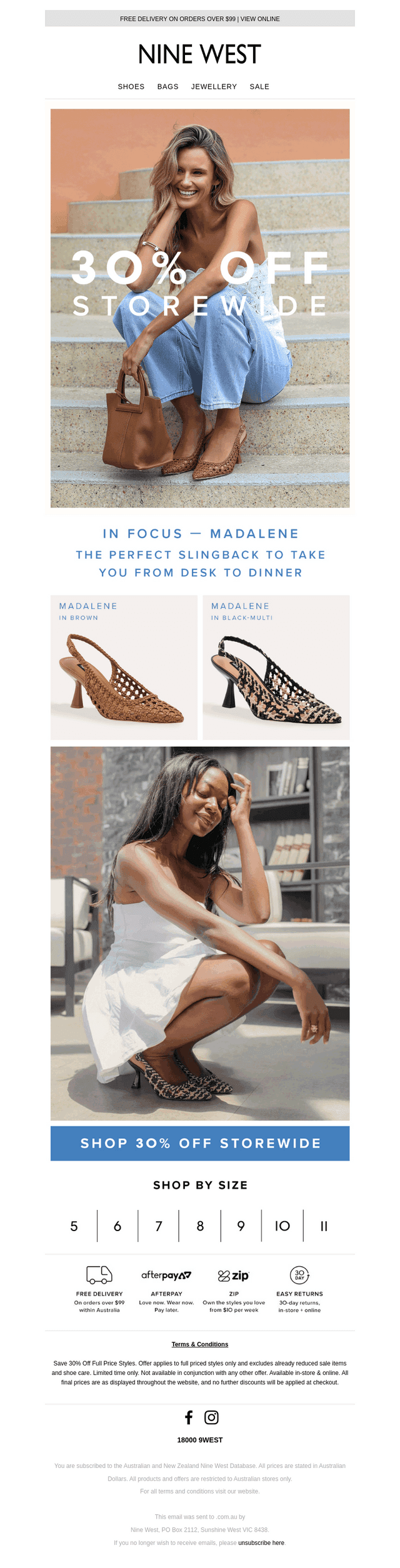 30% OFF Storewide | Slingback Styles