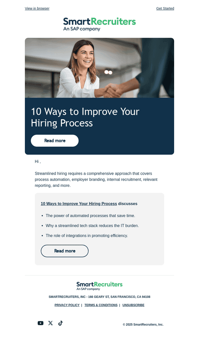 10 ways to improve your hiring process