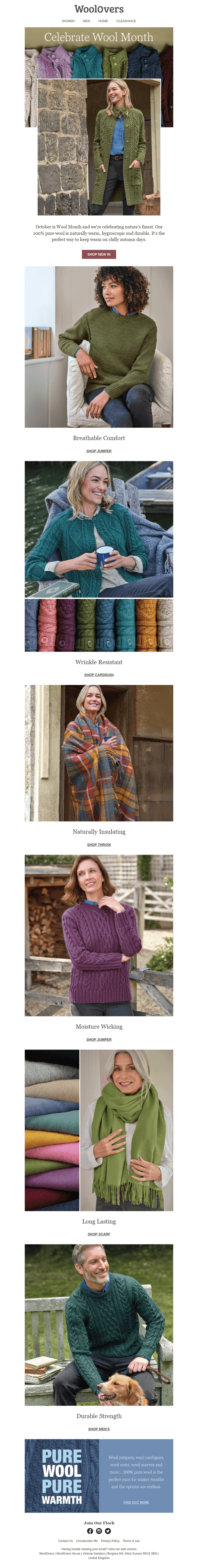 Stay Warm In Pure Wool