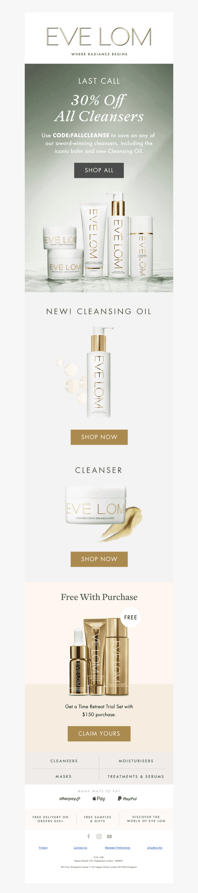 30% OFF CLEANSERS ENDS SOON🥹