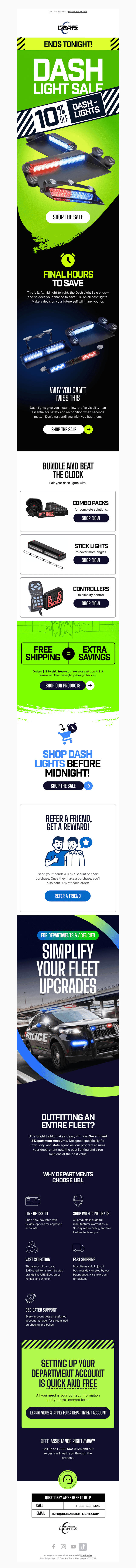 Last Call: Dash Light Sale Ends Tonight!