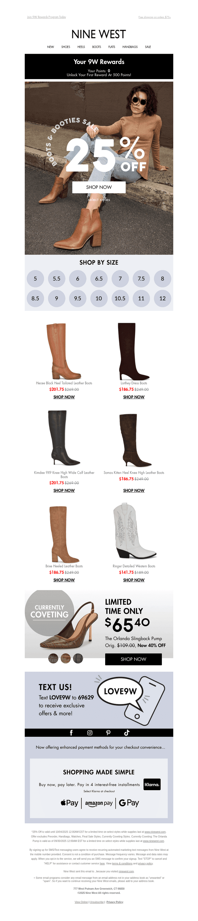 25% Off Boots & Booties Starts NOW!