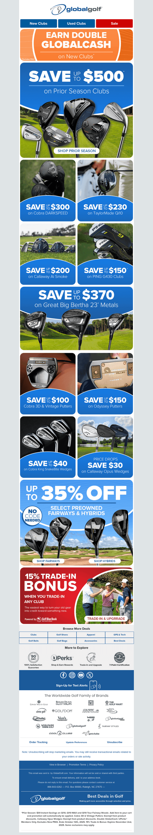 Callaway, TaylorMade, PING & More—Big Savings Inside