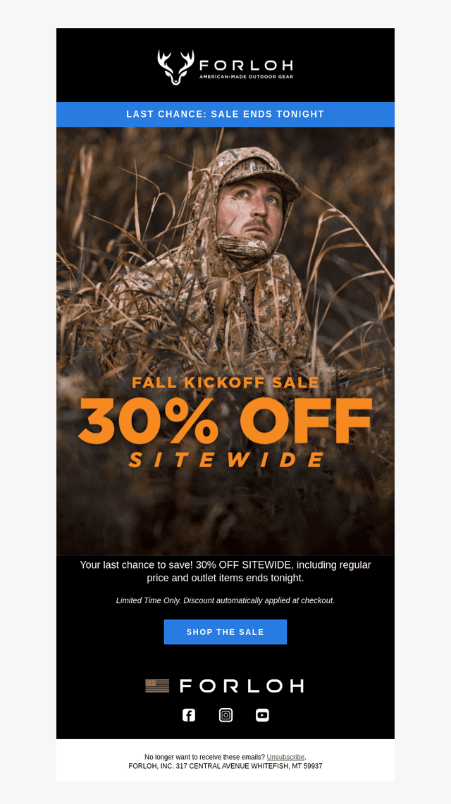 ENDS TONIGHT: 30% Off Sitewide