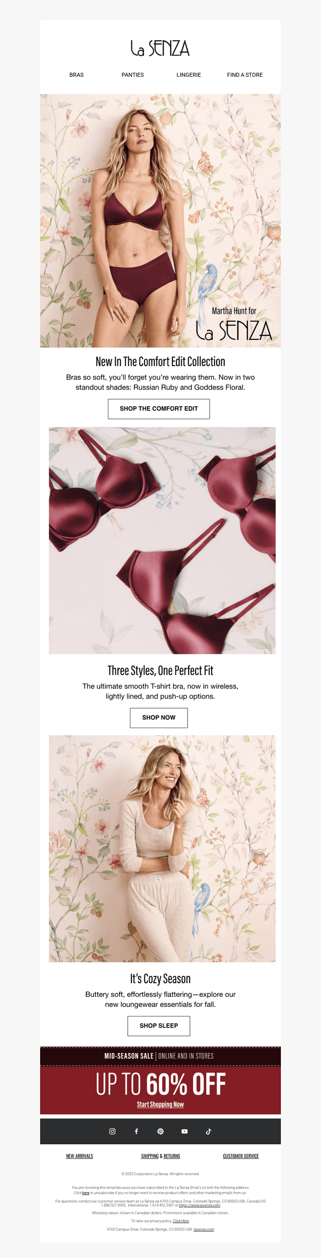 Just Dropped: Fall Bras & Cozy PJ Essentials 🍁