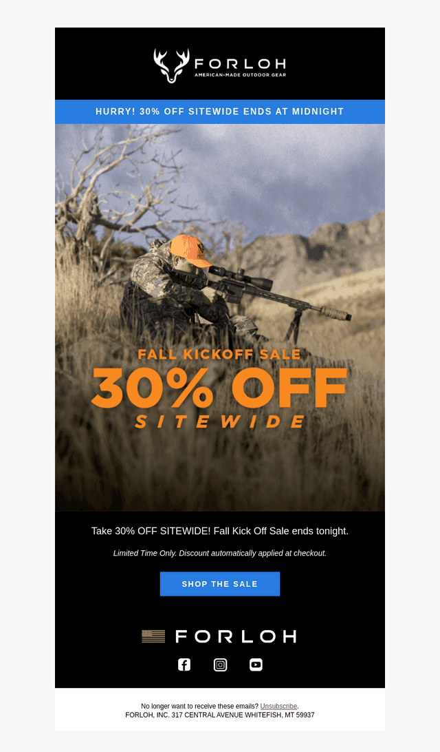 FINAL HOURS: 30% Off Ends at Midnight!