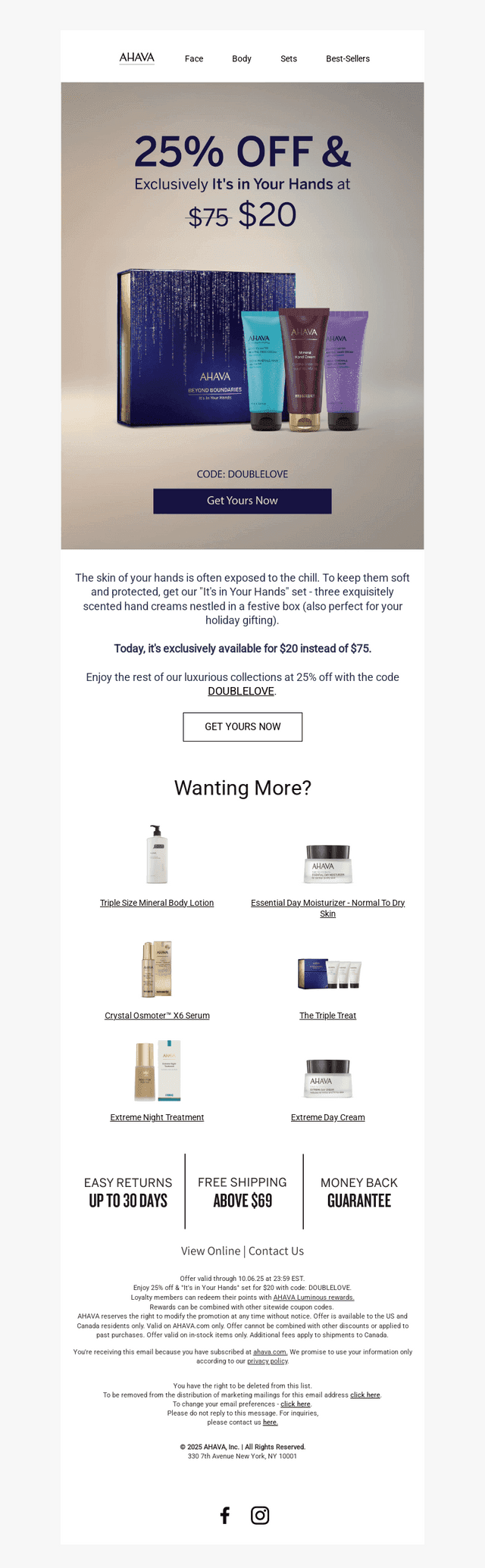 AHAVA email from Wed, Oct 1, 2025