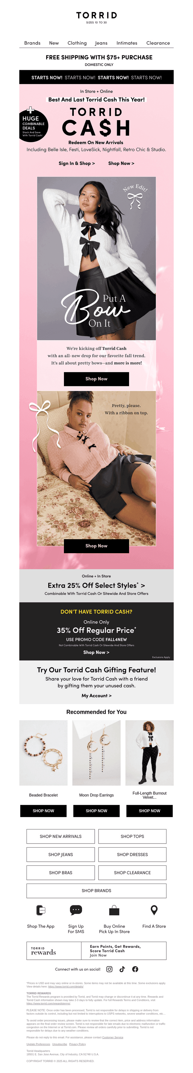 It's HERE! Torrid Cash starts NOW