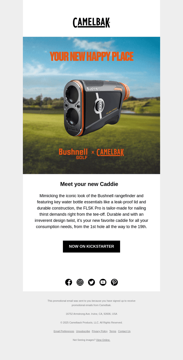 Bushnell Golf + CamelBak = The FLSK Pro
