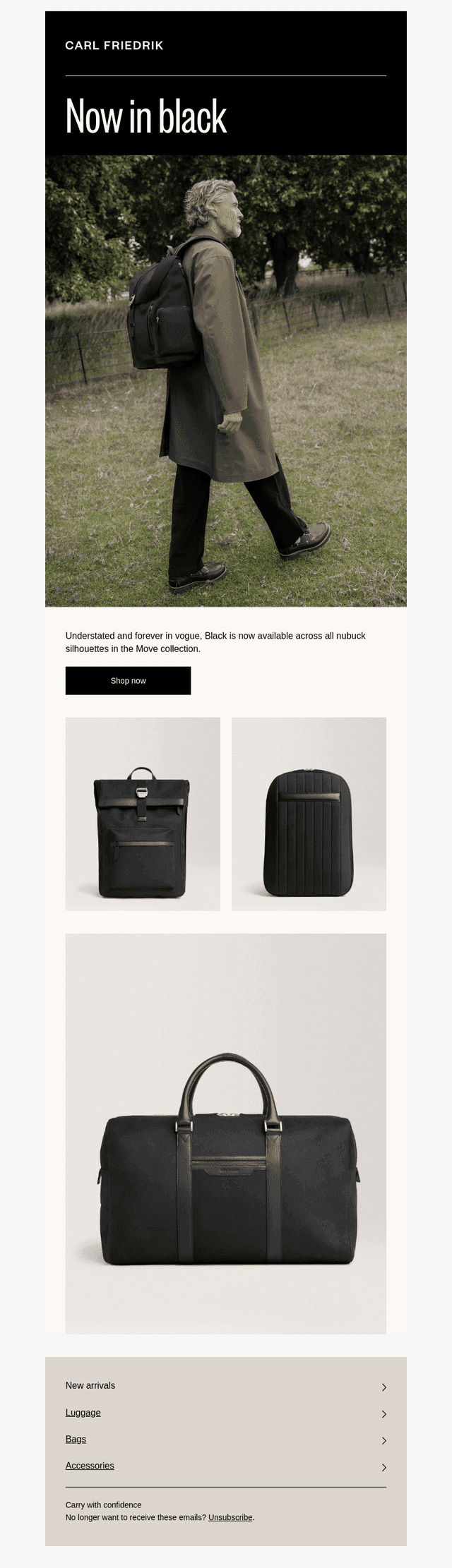Now in black