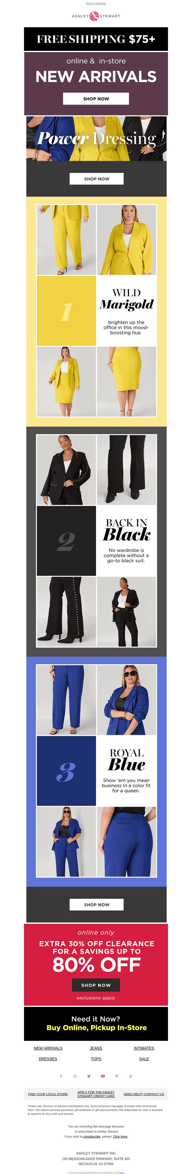 Power dressing: Bold suits for work and beyond 💛💙🖤