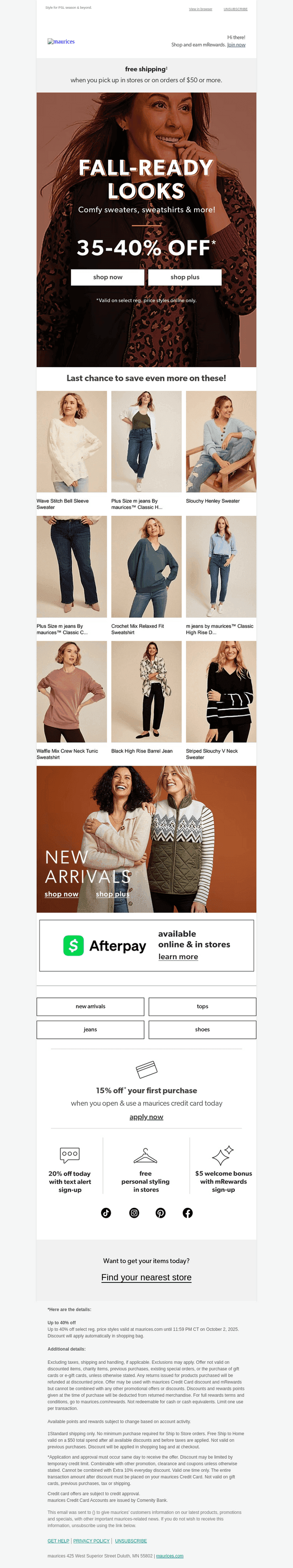 Up to 40% off going FAST!