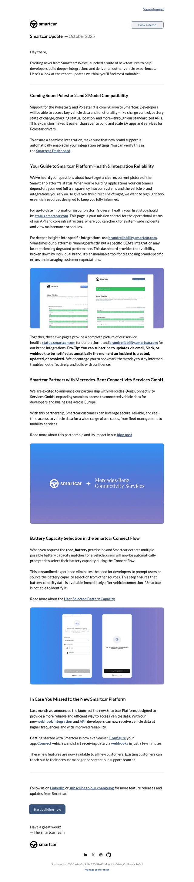 Smartcar email from Thu, Oct 2, 2025