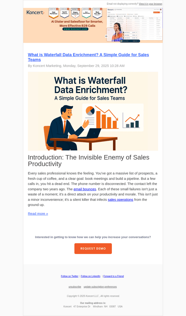 Koncert email from Thu, Oct 2, 2025
