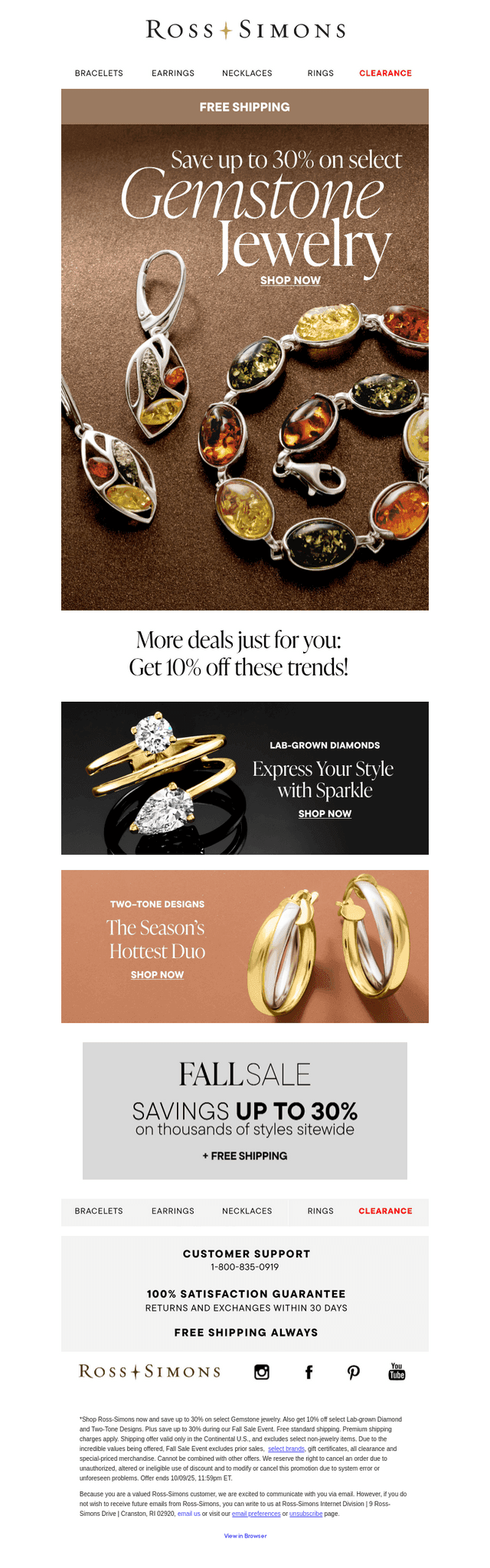 Save up to 30% on select gemstones!