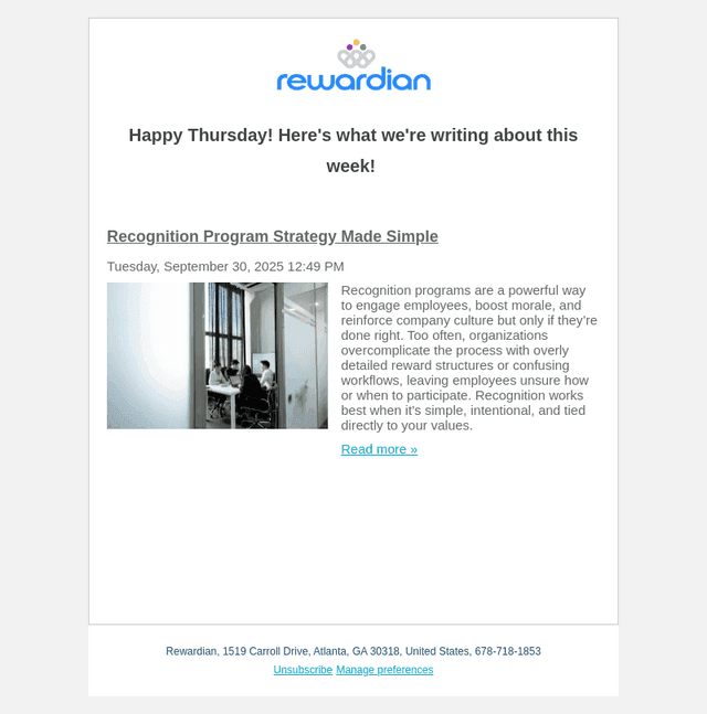 Recognition Program Strategy Made Simple