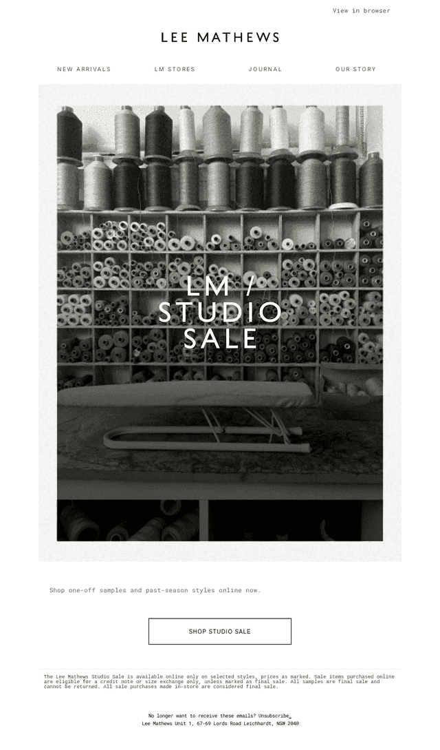 Studio Sale / Continues