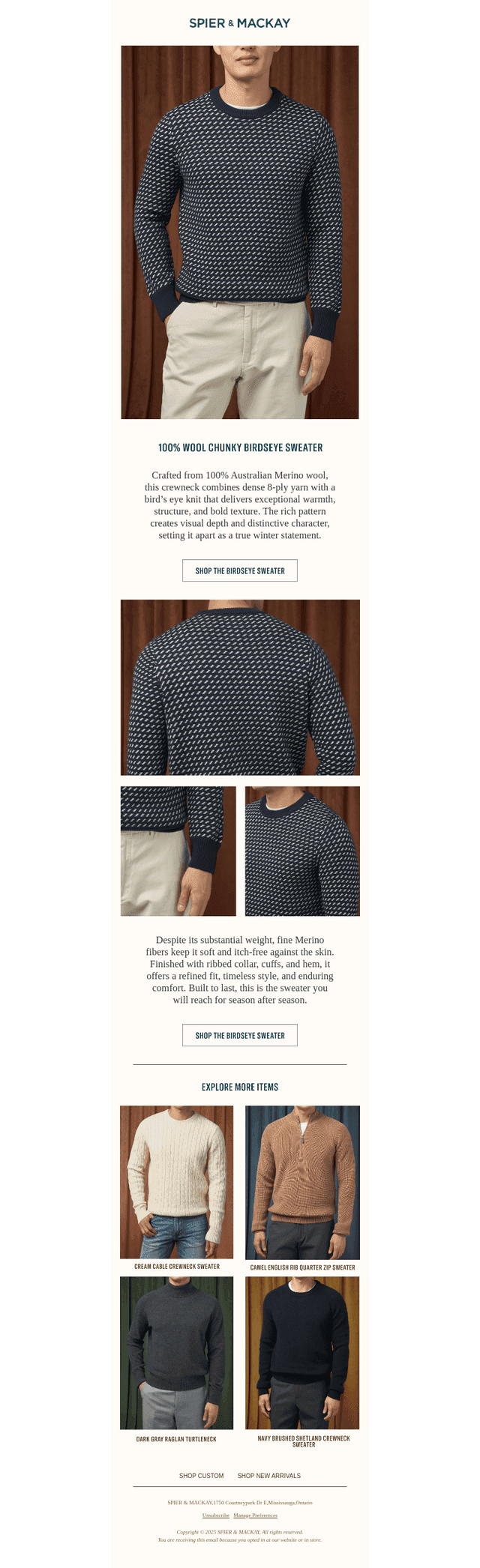 A Birdseye Knit Made for Winter