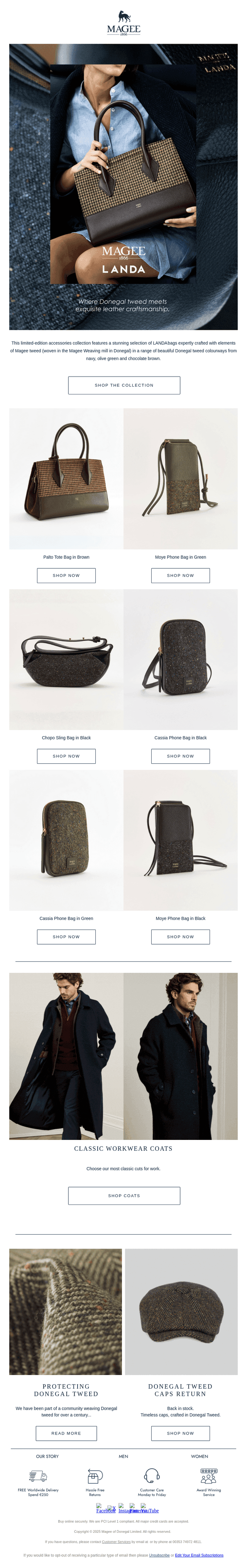 It's here the Magee 1866 x LANDA​