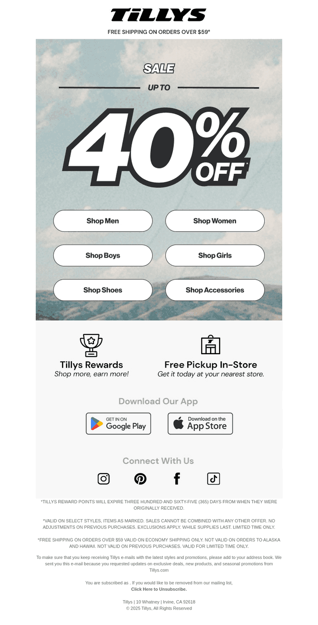 Friday 🌞 40% off Sitewide Sale