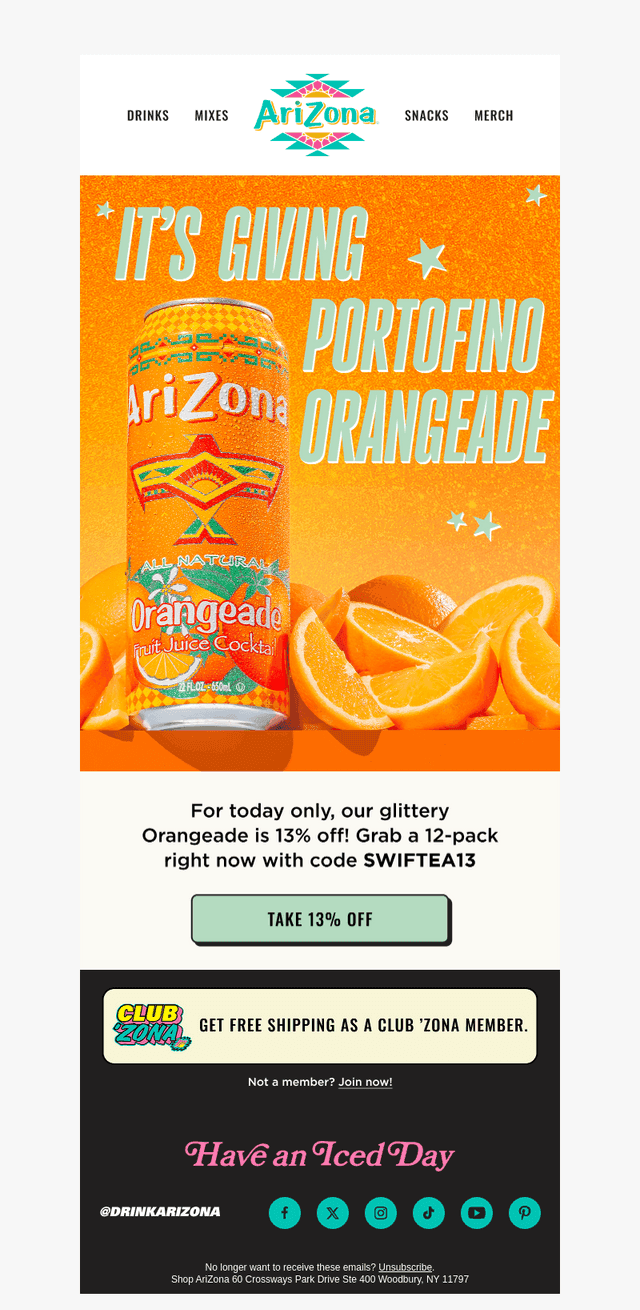 13% Off Our Orange Era 🍊✨