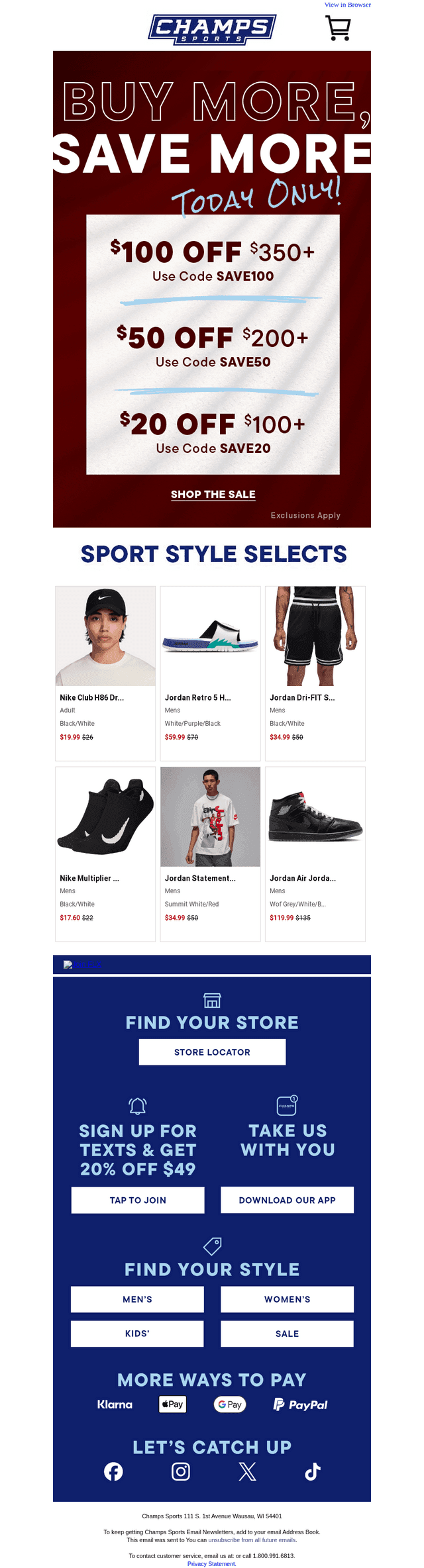 TODAY ONLY: BUY MORE, SAVE MORE 🛍️