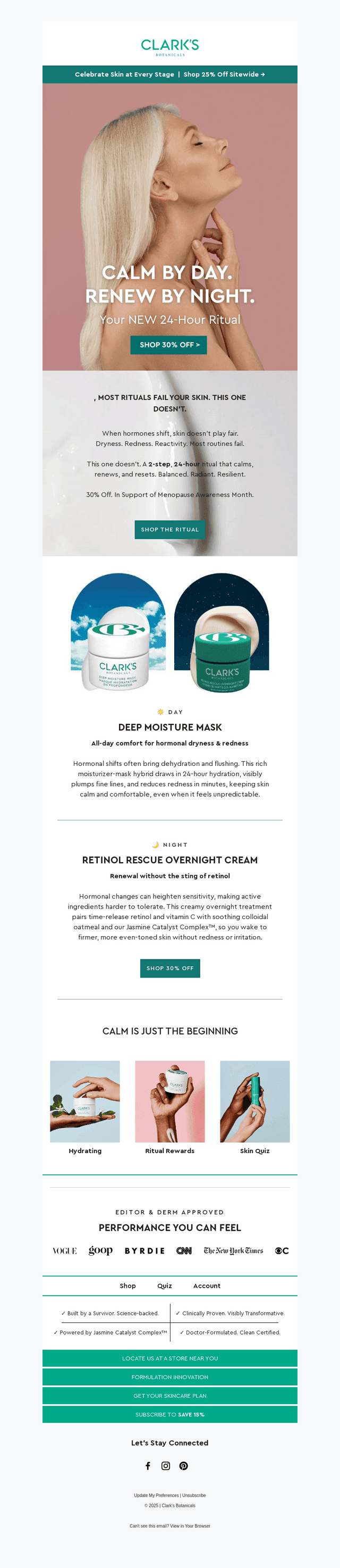 Clark's Botanicals email from Fri, Oct 3, 2025