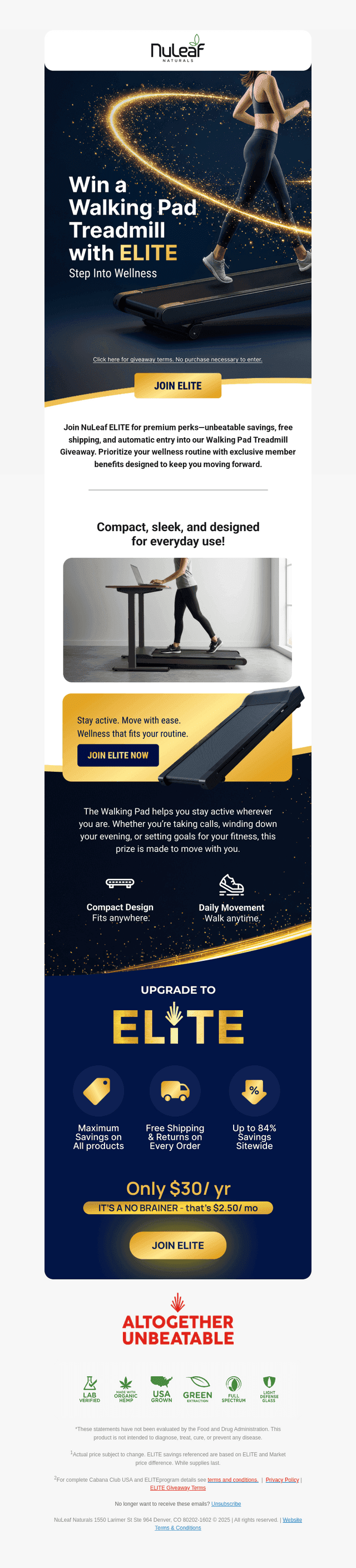 Win a Walking Pad with ELITE