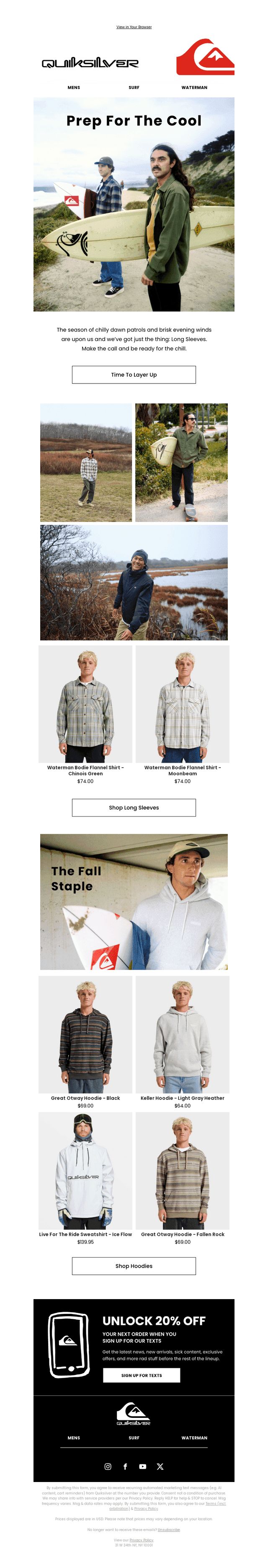For Cooler Days and Nights