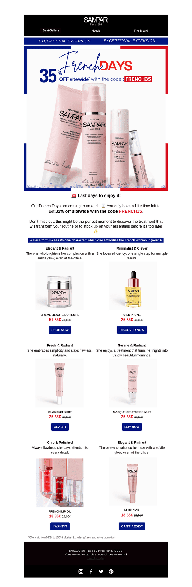 🚨 French Days: Only a Few Hours Left!