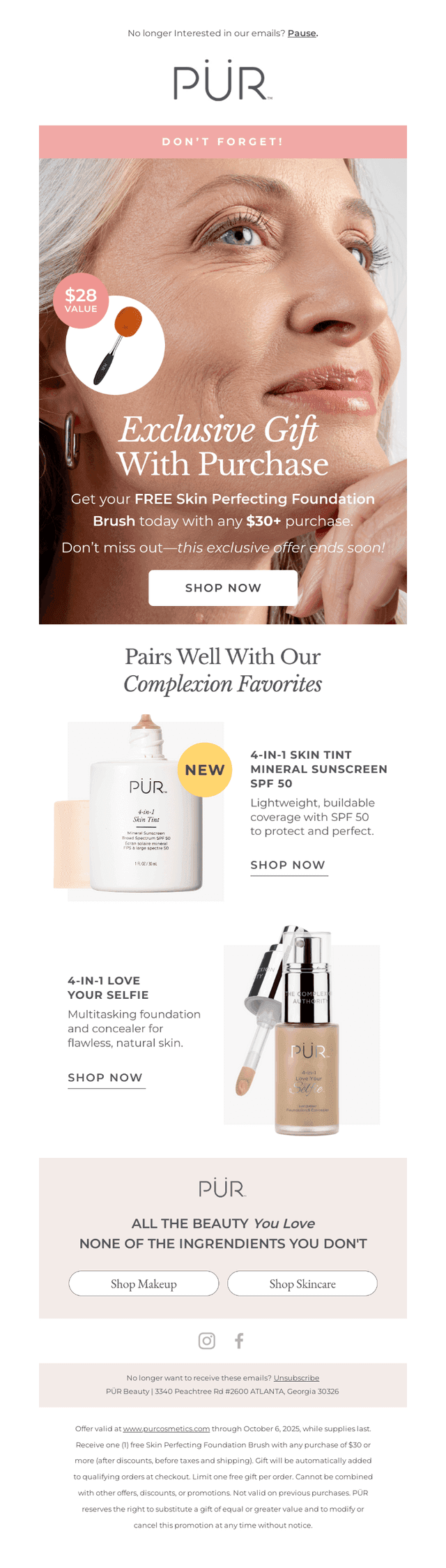 FREE Brush + Complexion Faves Inside