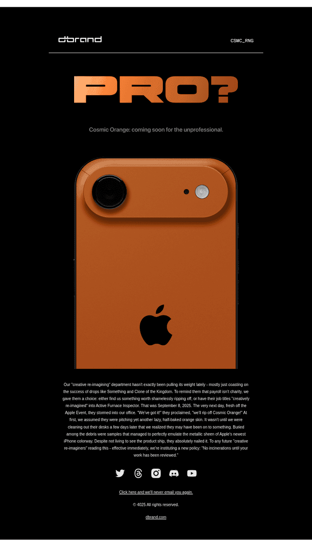 Tim Cook didn't see this coming 🍊
