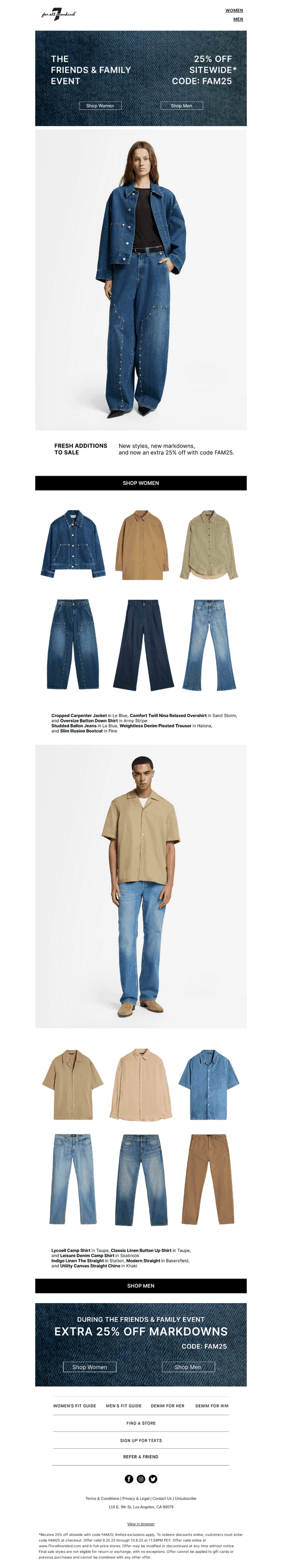 Extra 25% Off Sale Styles