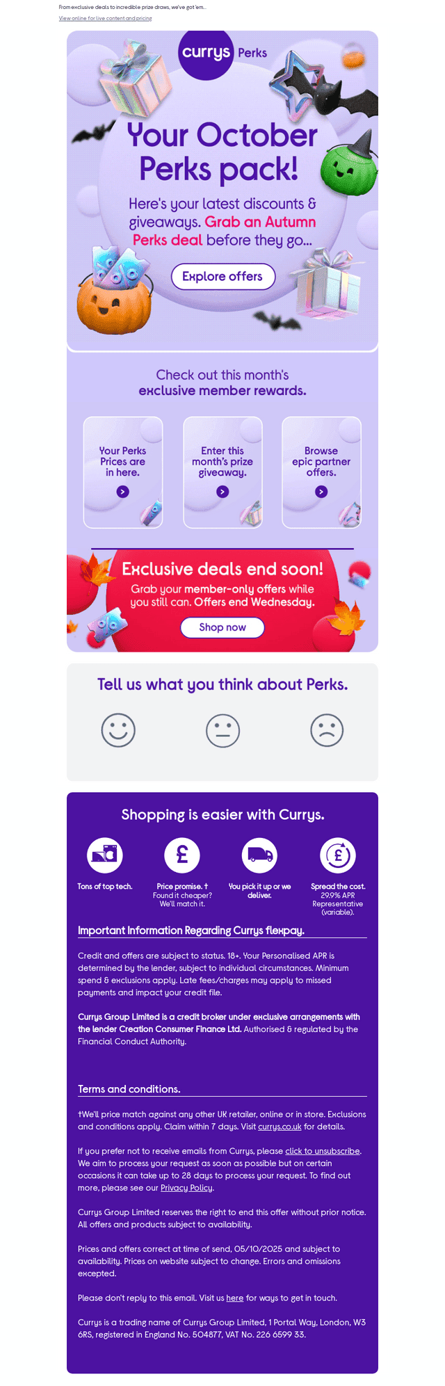 Your October Perks drop!