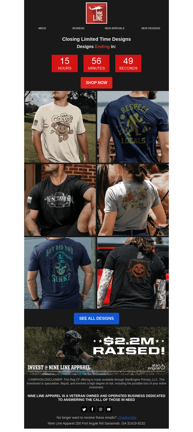 Over 10 Designs Ending