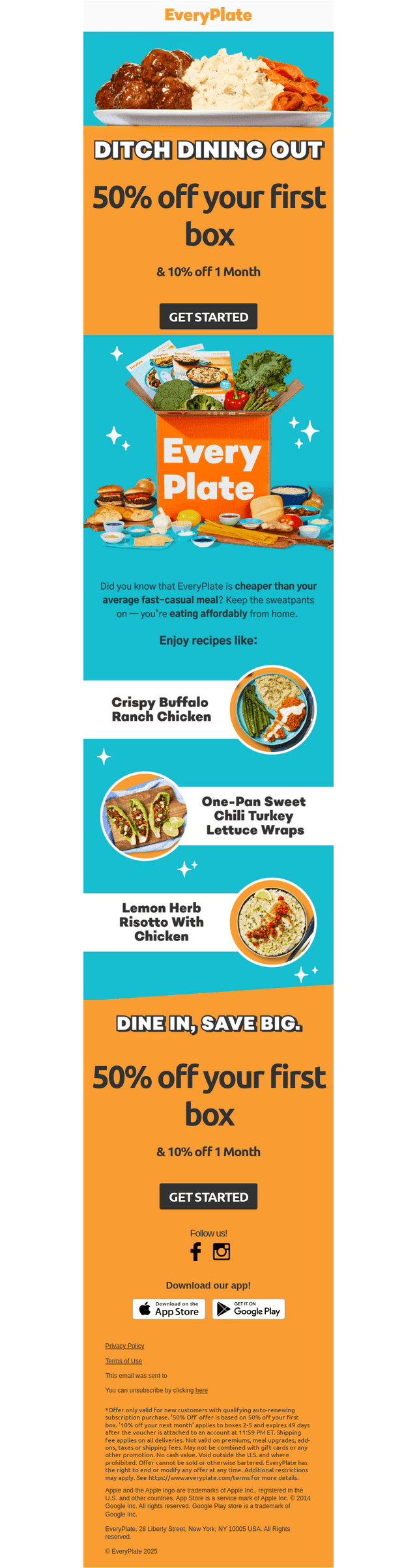 Delicious dinners that cost less 🍽️