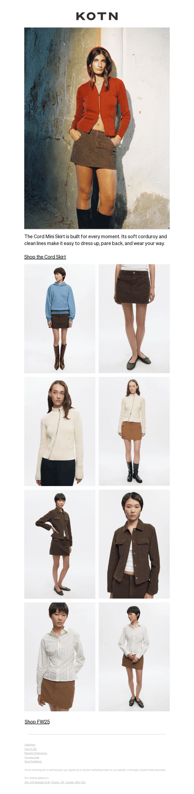 The Cord Mini Skirt