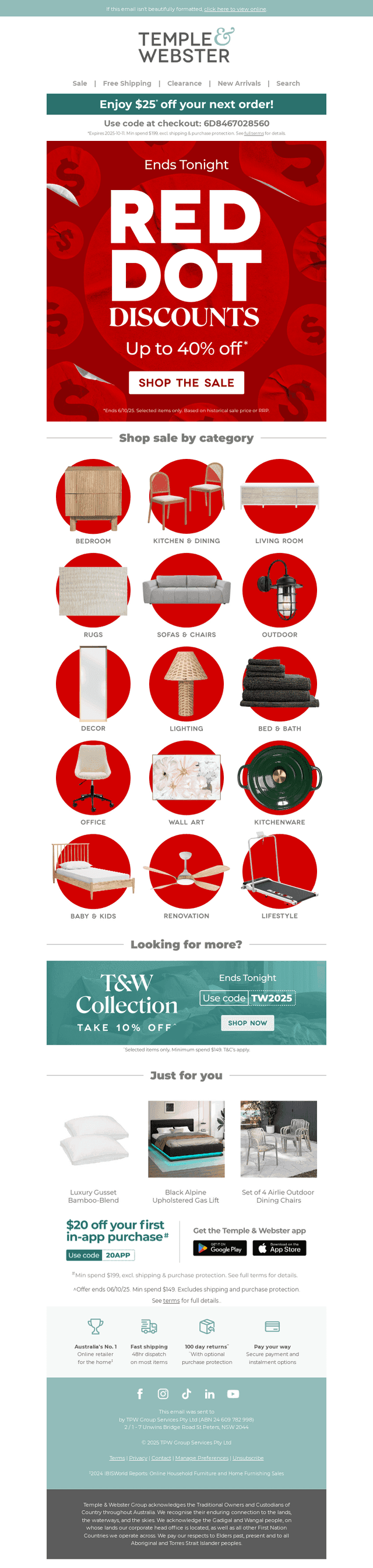ENDS TONIGHT! Red Dot Discounts