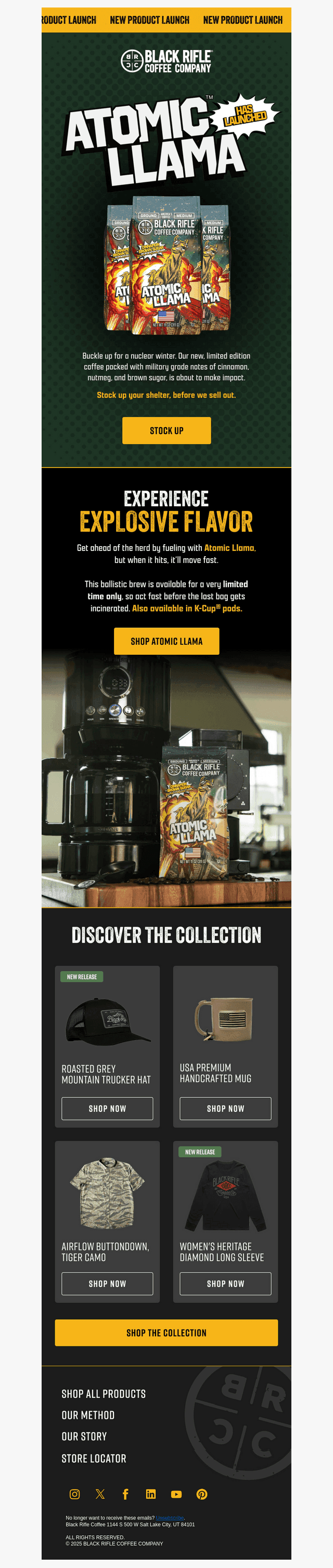 Black Rifle Coffee email from Mon, Oct 6, 2025