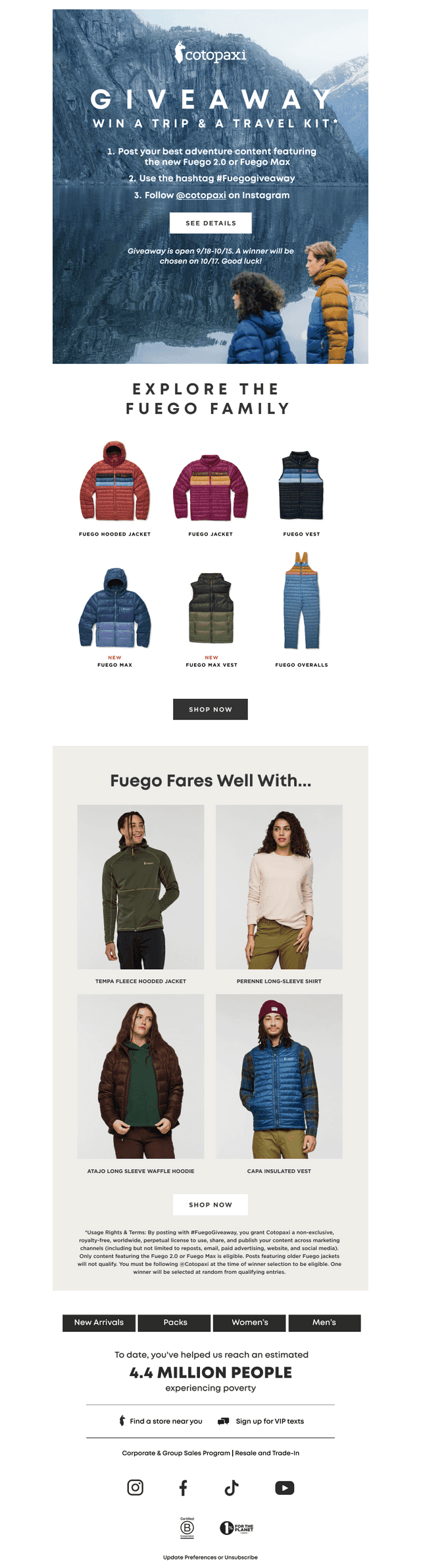 Cotopaxi email from Mon, Oct 6, 2025