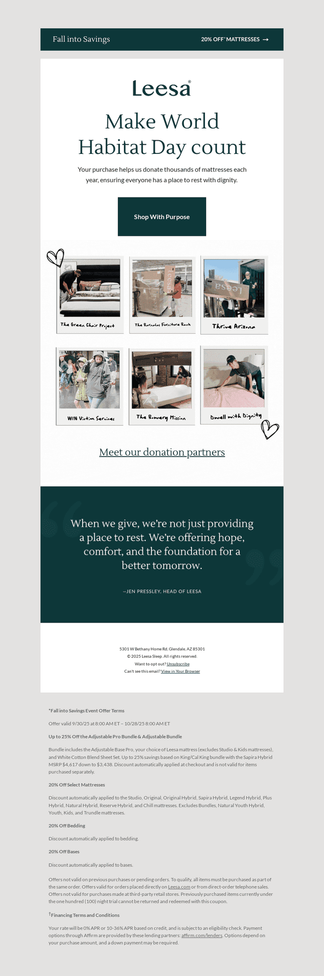 Help turn houses into homes