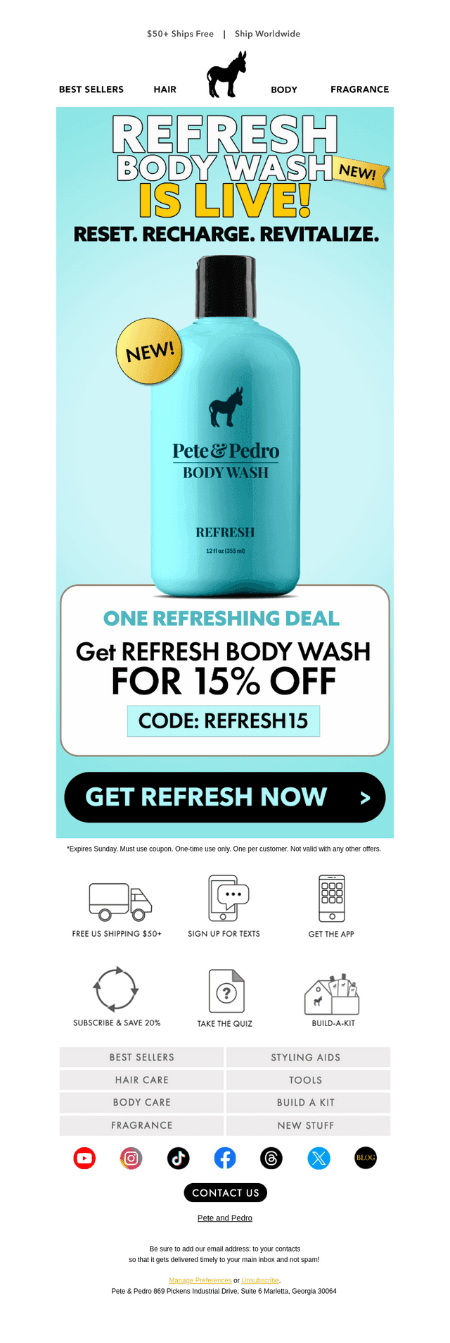 🚀 REFRESH Body Wash Has LAUNCHED!🚀