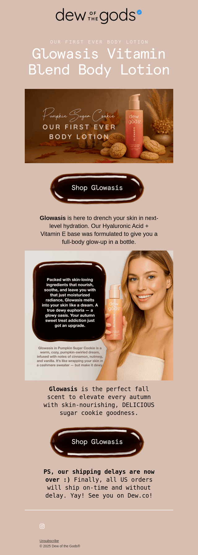 Introducing Glowasis, our fall Body Lotion