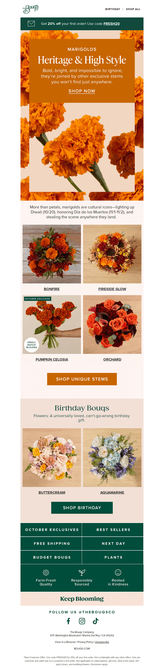 Marigolds for moments that matter