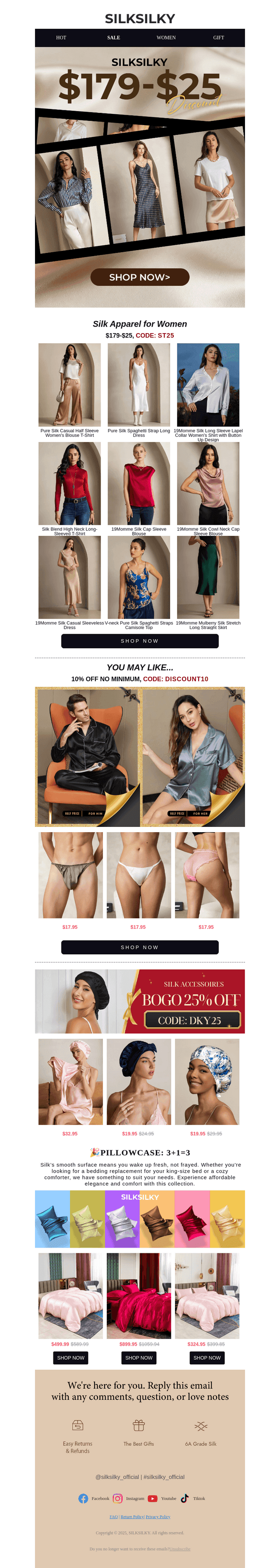 Your Silk Wardrobe Upgrade 🛍️ $25 OFF Inside